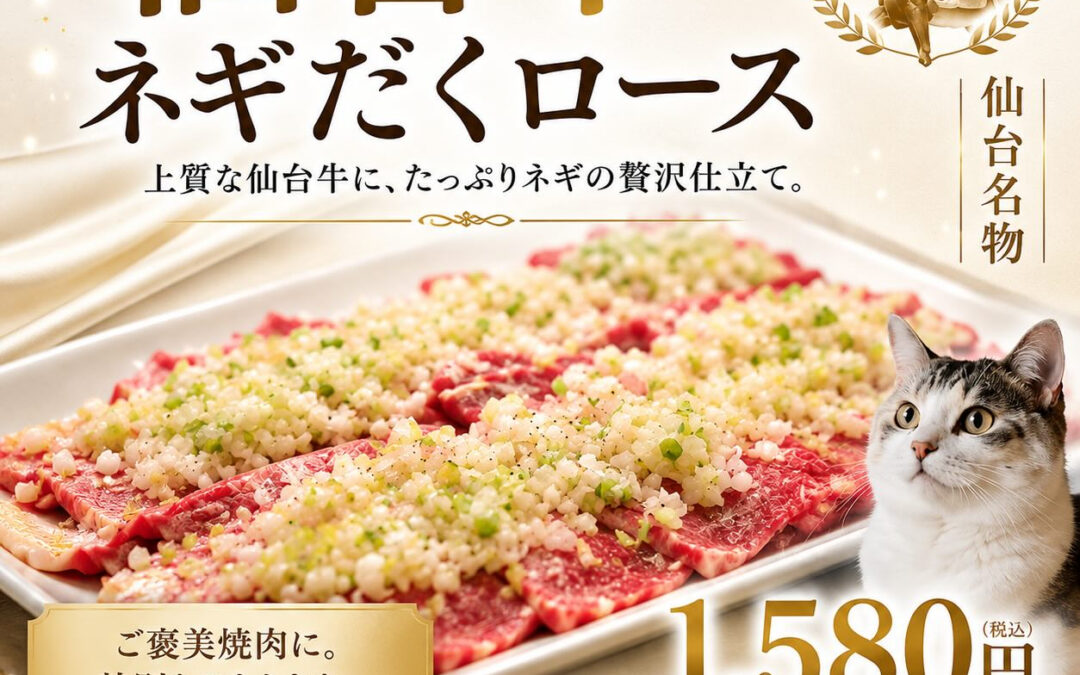 リーズナブルにネギだくロース！数量限定！